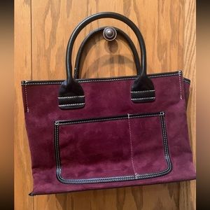 Saks Fifth Avenue Burgendy Bag